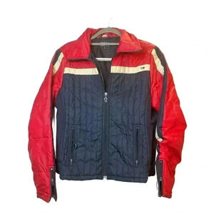 Tommy Hilfiger 90s Y2K Women’s Vintage Jacket Coat Multicolor M Winter Quilted